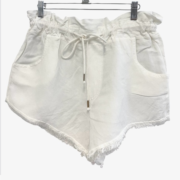Young Fabulous & Broke YFB Twill White Shorts Medium NWT